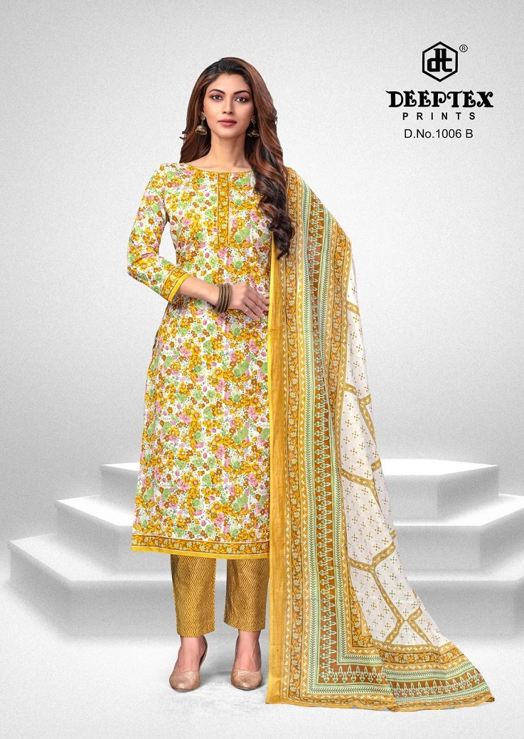 Deeptex Super Gold Vol 1 Pure Cotton Wholesale Salwar Suit Catalog — Wholesale Salwar Suits, Deeptex wholesale from Surat - Gallery Image 8